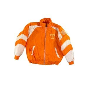 Vintage Pro Player Tennessee Volunteers Puffer Jacket Mens XL Orange White